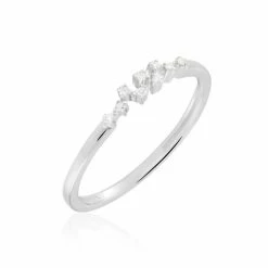 Histoire D'Or Bague Talna Or Blanc Diamant
