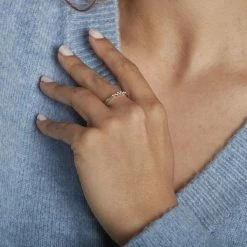 Histoire D'Or Bague Talna Or Blanc Diamant -Colliers Fantaisie Soldes B3DFBDW3PV model0