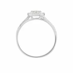 Histoire D'Or Bague Or Blanc Verna Diamants Cercle -Colliers Fantaisie Soldes B3DFBDW3UR view2