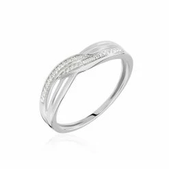 Histoire D'Or Bague Ilariane Or Blanc Diamant
