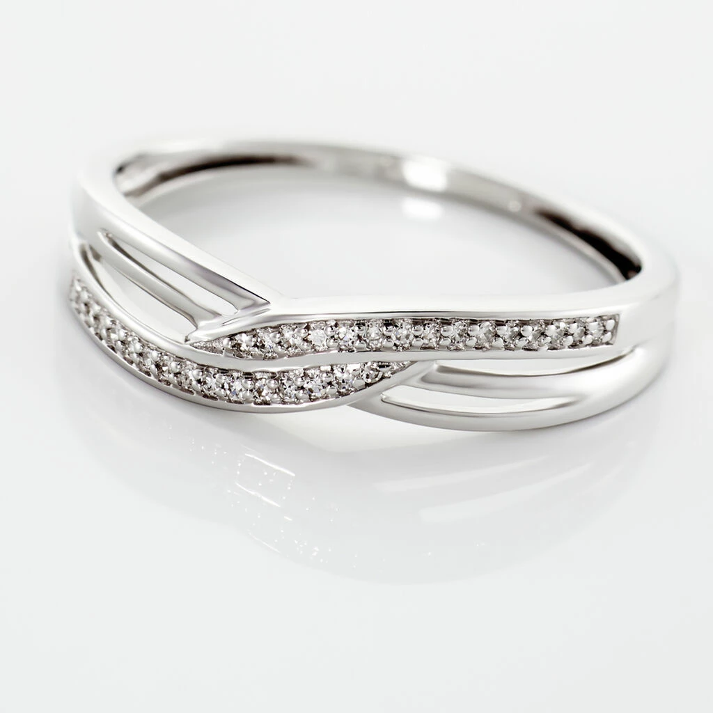 Histoire D'Or Bague Ilariane Or Blanc Diamant 4 Histoire D'Or Bague Ilariane Or Blanc Diamant – Image 4