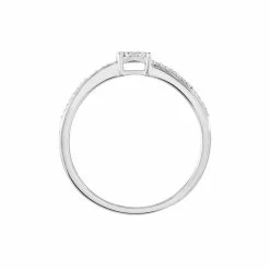 Histoire D'Or Bague Or Blanc Rosalane Diamants -Colliers Fantaisie Soldes B3DFBDW3YT view2