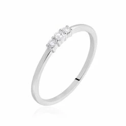Histoire D'Or Bague Sabine Or Blanc Diamant