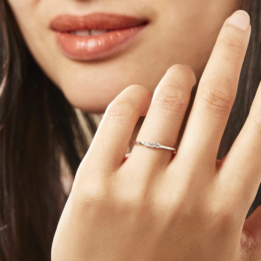 Histoire D'Or Bague Sabine Or Blanc Diamant 6 Histoire D'Or Bague Sabine Or Blanc Diamant – Image 6