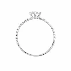 Histoire D'Or Bague Or Blanc Addie Diamants -Colliers Fantaisie Soldes B3DFBDW4CR view2