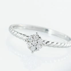 Histoire D'Or Bague Or Blanc Addie Diamants -Colliers Fantaisie Soldes B3DFBDW4CR view3