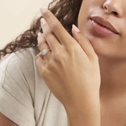 Histoire D'Or Bague Soleil D'hiver Or Blanc Diamant Divers -Colliers Fantaisie Soldes B3DFBDW527 model1