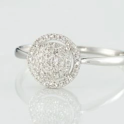 Histoire D'Or Bague Soleil D'hiver Or Blanc Diamant Divers -Colliers Fantaisie Soldes B3DFBDW527 view3