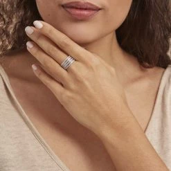 Histoire D'Or Bague Rayanna Or Blanc Diamant -Colliers Fantaisie Soldes B3DFBDW528 model0