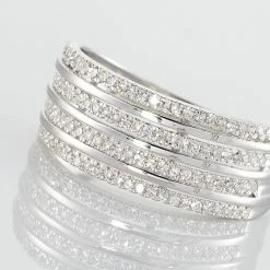 Histoire D'Or Bague Rayanna Or Blanc Diamant -Colliers Fantaisie Soldes B3DFBDW528 view3