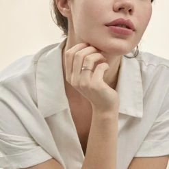 Histoire D'Or Bague Cupidon Or Blanc Diamant 9 Histoire D'Or Bague Cupidon Or Blanc Diamant -Colliers Fantaisie Soldes B3DFBDW683 model1