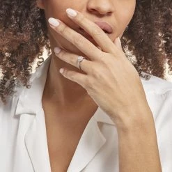 Histoire D'Or Bague Chou Or Blanc Diamant -Colliers Fantaisie Soldes B3DFBDW849 model0