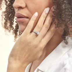 Histoire D'Or Bague Chou Or Blanc Diamant -Colliers Fantaisie Soldes B3DFBDW849 model1