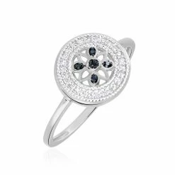 Histoire D'Or Bague Elfidiane Or Blanc Diamant