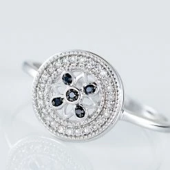 Histoire D'Or Bague Elfidiane Or Blanc Diamant -Colliers Fantaisie Soldes B3DFBDW952 view3