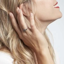 Histoire D'Or Bague Or Blanc Jaire Saphir -Colliers Fantaisie Soldes B3DFBSB02R model0