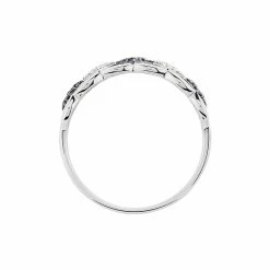 Histoire D'Or Bague Lina-maria Or Blanc Saphir Et Diamant -Colliers Fantaisie Soldes B3DFBSB949 view2