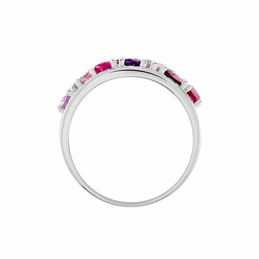 Histoire D'Or Bague Multicolore Or Blanc Amethyste Et Saphir Et Rhodolite 3 Histoire D'Or Bague Multicolore Or Blanc Amethyste Et Saphir Et Rhodolite – Image 3