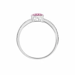 Histoire D'Or Bague Aude Or Blanc Saphir Et Diamant -Colliers Fantaisie Soldes B3DFBSS226 view2