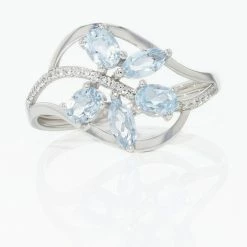 Histoire D'Or Bague Orchidee Or Blanc Topaze Oxyde De Zirconium 8 Histoire D'Or Bague Orchidee Or Blanc Topaze Oxyde De Zirconium -Colliers Fantaisie Soldes B3DFBTB745 view3