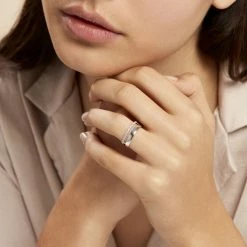 Histoire D'Or Bague Katiana Or Blanc Oxyde De Zirconium -Colliers Fantaisie Soldes B3DFBZW07J model1