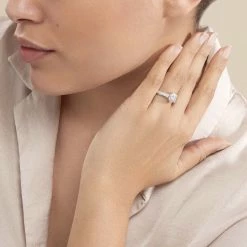 Histoire D'Or Bague Nazare Or Blanc Oxyde De Zirconium -Colliers Fantaisie Soldes B3DFBZW0HK model0