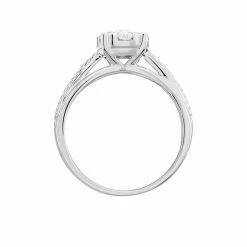 Histoire D'Or Bague Nazare Or Blanc Oxyde De Zirconium -Colliers Fantaisie Soldes B3DFBZW0HK view2