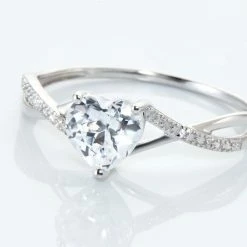 Histoire D'Or Bague Or Blanc Clothilde Oxyde De Zirconium -Colliers Fantaisie Soldes B3DFBZW0R7 view3