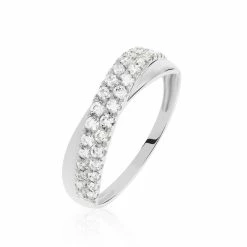 Histoire D'Or Bague Aglae Or Blanc Oxyde De Zirconium