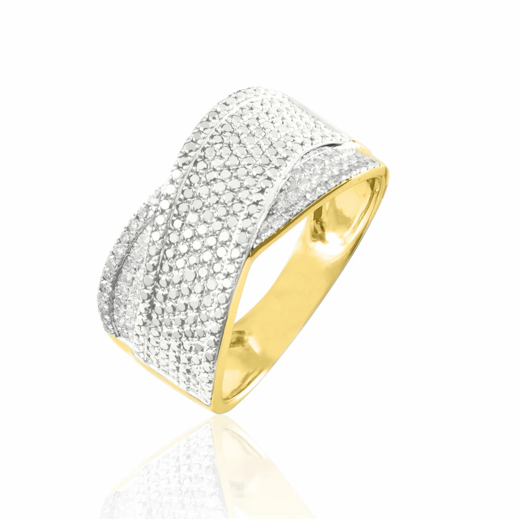 Histoire D'Or Bague Elyne Or Jaune Diamant 1 Histoire D'Or Bague Elyne Or Jaune Diamant