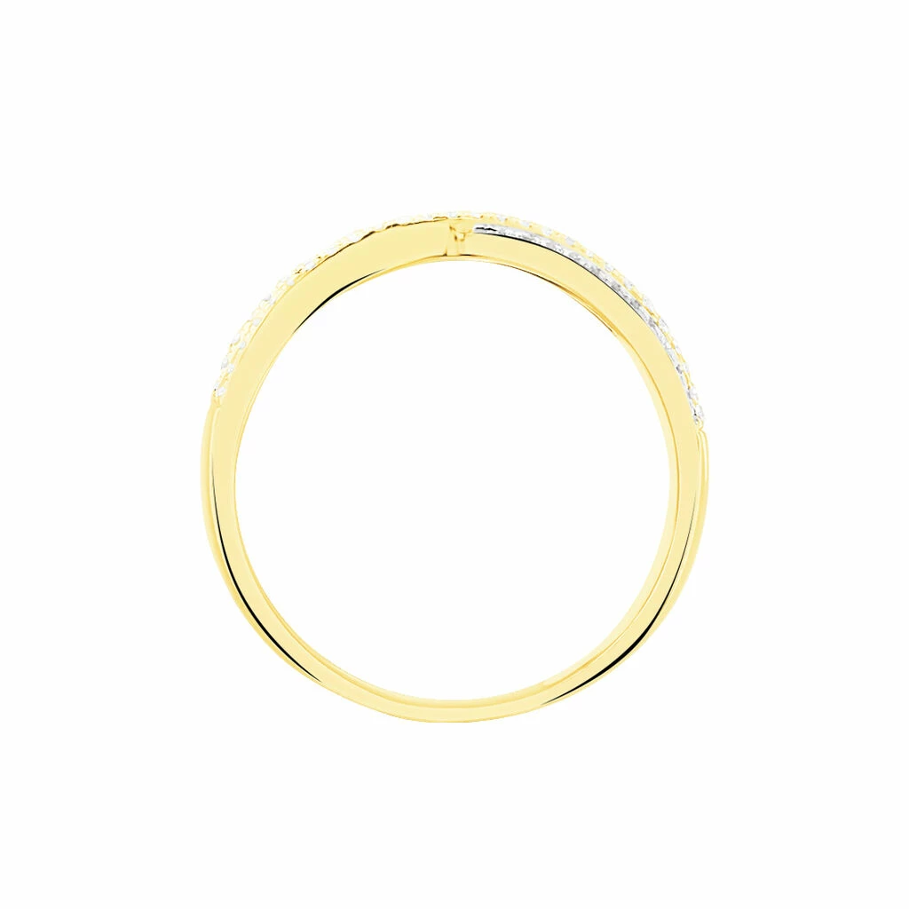Histoire D'Or Bague Elyne Or Jaune Diamant 3 Histoire D'Or Bague Elyne Or Jaune Diamant – Image 3