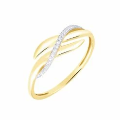 Histoire D'Or Bague Ester Or Jaune Diamant