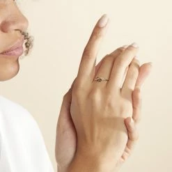 Histoire D'Or Bague Ester Or Jaune Diamant -Colliers Fantaisie Soldes B3DFJDW02M model0