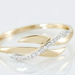 Histoire D'Or Bague Ester Or Jaune Diamant -Colliers Fantaisie Soldes B3DFJDW02M view3