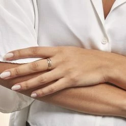 Histoire D'Or Bague Croisee Or Jaune Diamant -Colliers Fantaisie Soldes B3DFJDW044 model1