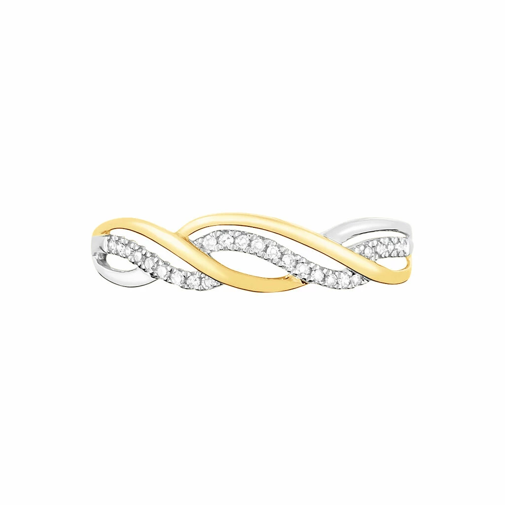 Histoire D'Or Bague Romane Or Jaune Diamant 2 Histoire D'Or Bague Romane Or Jaune Diamant – Image 2