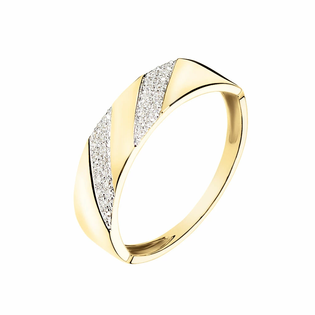 Histoire D'Or Bague Shalanda Or Jaune Diamant 1 Histoire D'Or Bague Shalanda Or Jaune Diamant