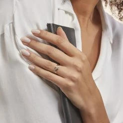 Histoire D'Or Bague Nermine Or Jaune Diamant -Colliers Fantaisie Soldes B3DFJDW135 model0