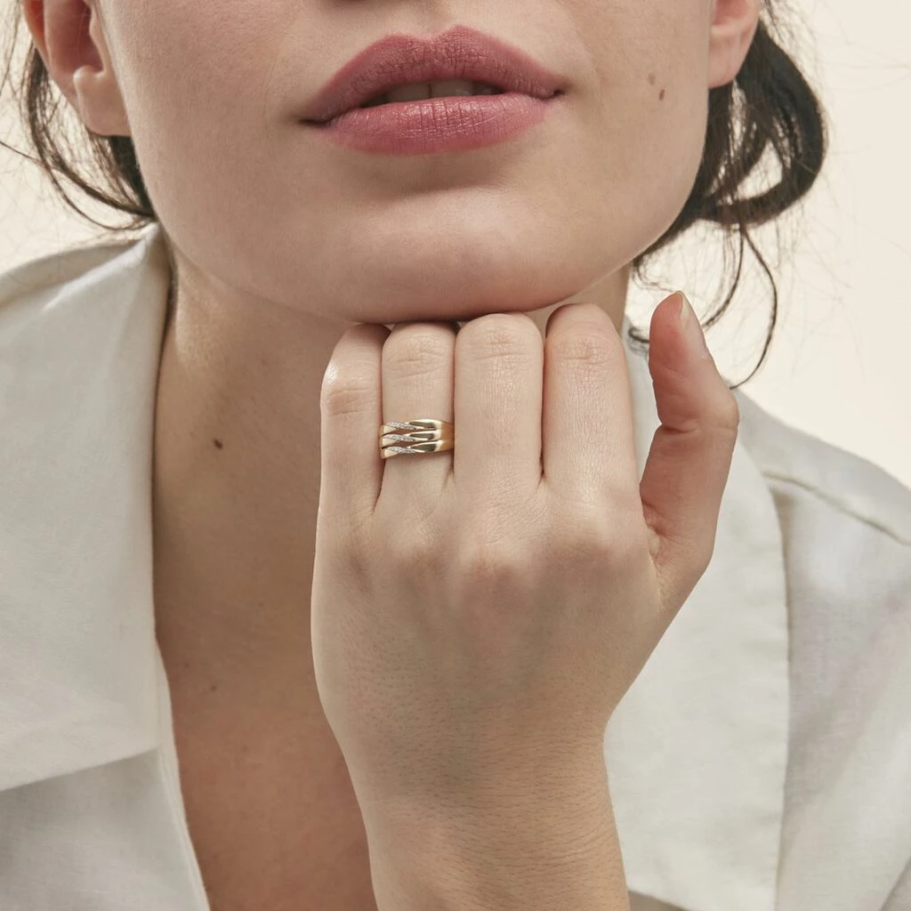 Histoire D'Or Bague Grasiella Or Jaune Diamant 5 Histoire D'Or Bague Grasiella Or Jaune Diamant – Image 5