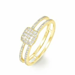 Histoire D'Or Bague Aude Or Jaune Diamant