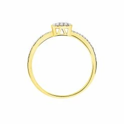 Histoire D'Or Bague Aude Or Jaune Diamant -Colliers Fantaisie Soldes B3DFJDW1AD view2
