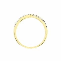 Histoire D'Or Bague Elyne Or Jaune Diamant -Colliers Fantaisie Soldes B3DFJDW1FZ view2