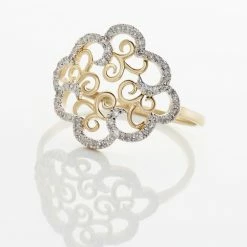 Histoire D'Or Bague Marie-christel Or Jaune Diamant -Colliers Fantaisie Soldes B3DFJDW267 view3