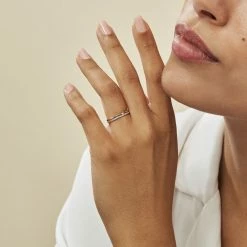 Histoire D'Or Bague Olena Or Jaune Diamant -Colliers Fantaisie Soldes B3DFJDW2U7 model1