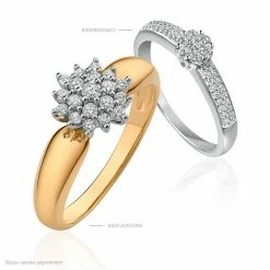 Histoire D'Or Bague Rasha Or Jaune Diamant -Colliers Fantaisie Soldes B3DFJDW2XR view3