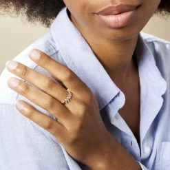 Histoire D'Or Bague Berinice Or Jaune Diamant -Colliers Fantaisie Soldes B3DFJDW36V model0