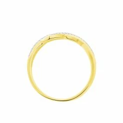 Histoire D'Or Bague Elyanne Or Jaune Diamant -Colliers Fantaisie Soldes B3DFJDW39J view2