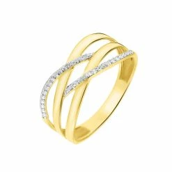Histoire D'Or Bague Joassine Or Jaune Diamant