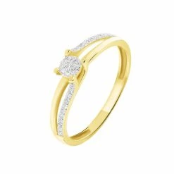 Histoire D'Or Bague Josane Or Jaune Diamant