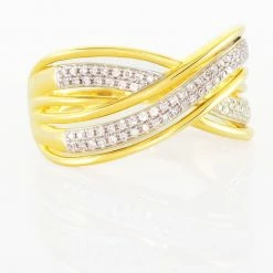 Histoire D'Or Bague Pivoine Or Jaune Diamant -Colliers Fantaisie Soldes B3DFJDW3LX view3